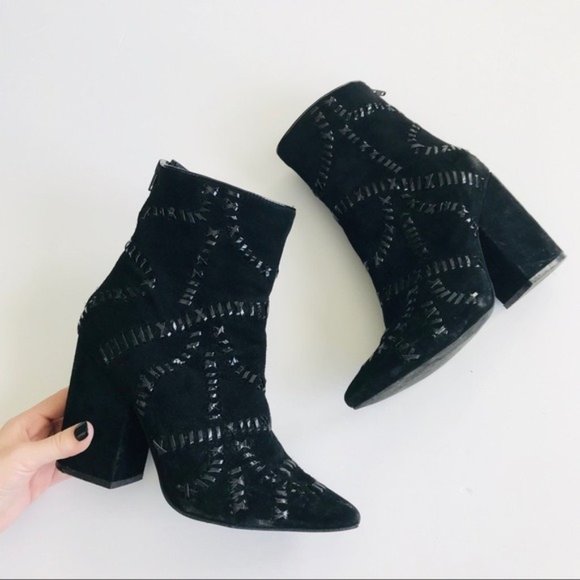 Jeffrey Campbell Shoes - Jeffrey Campbell RARE black heel stitch booties